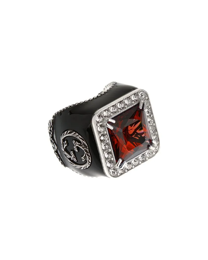 Gucci Silver Interlocking G Ring Nocolor