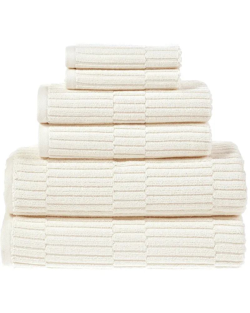 Alexis Antimicrobial Oxford 6Pc Towel Set Nocolor