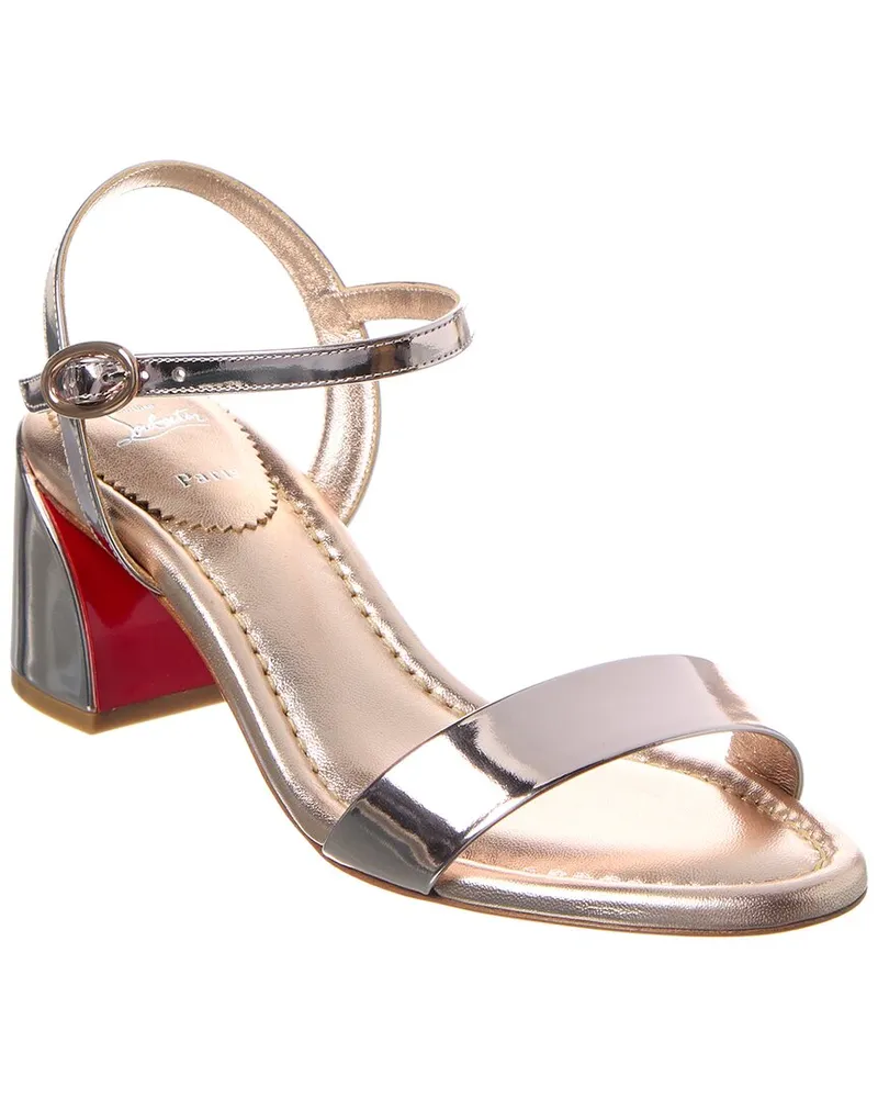 Christian Louboutin Miss Jane 55 Leather Sandal Pink