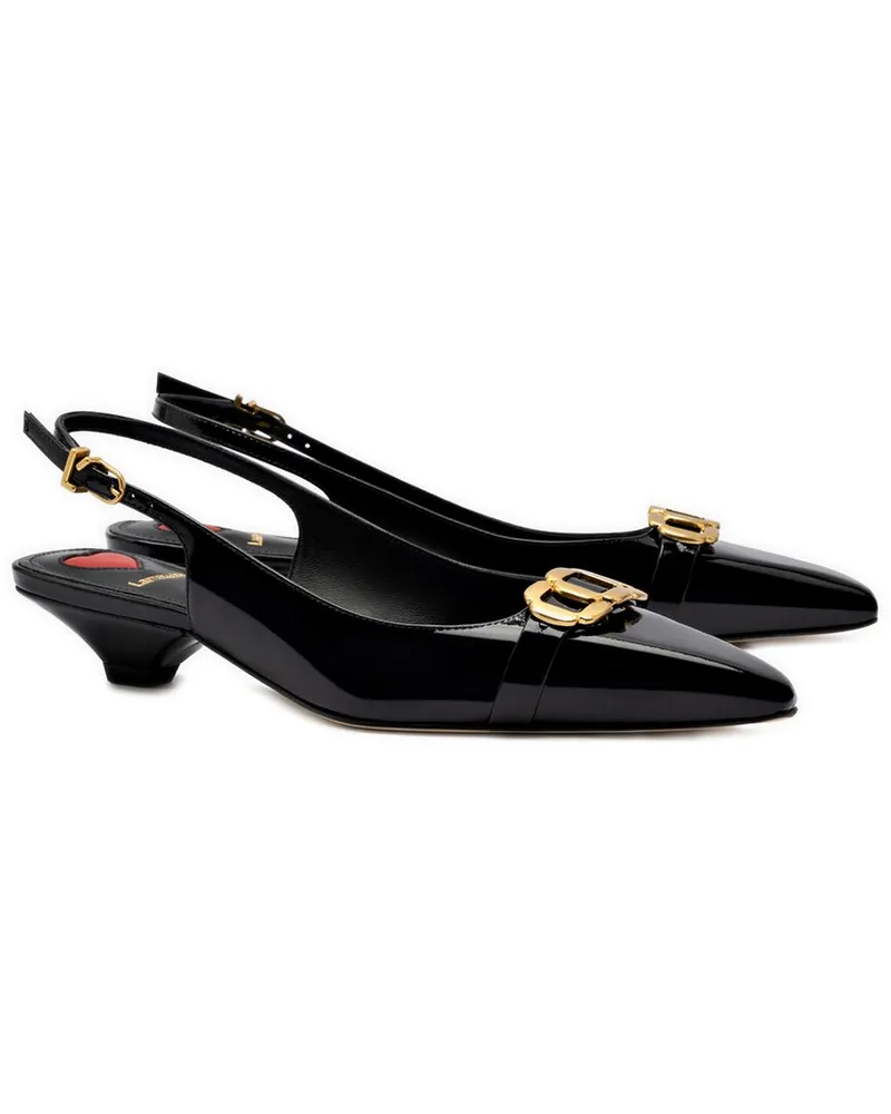 Larroude Larroudé Franca Leather Pump Black