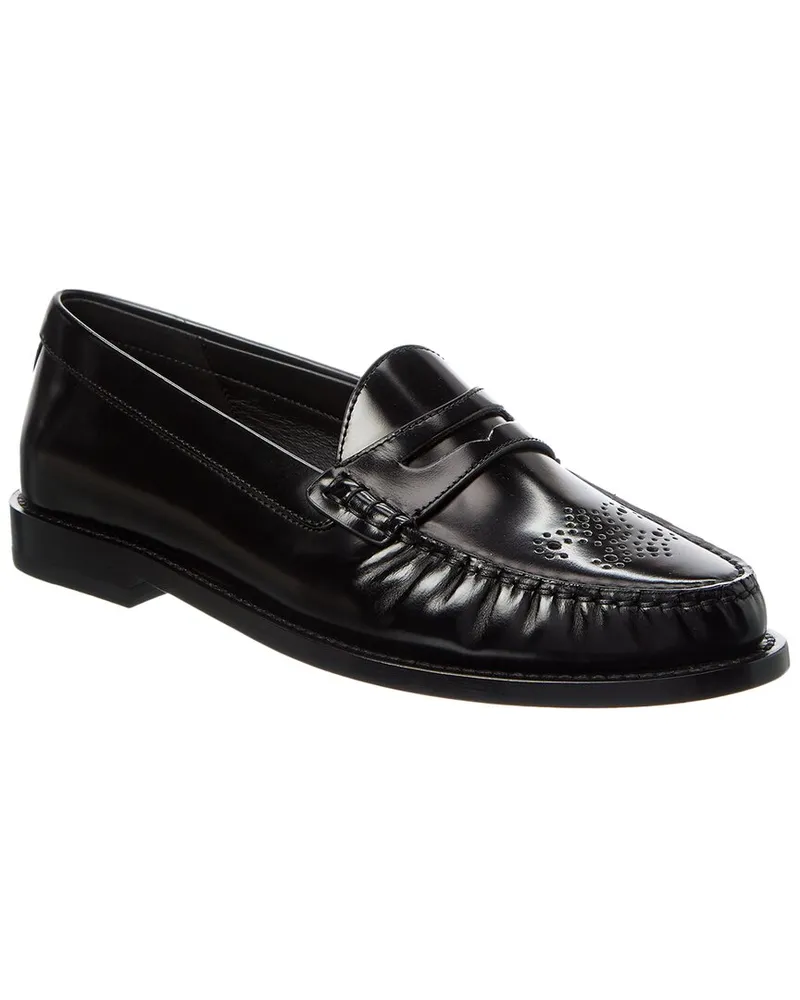 Celine Vivienne Leather Loafer Black