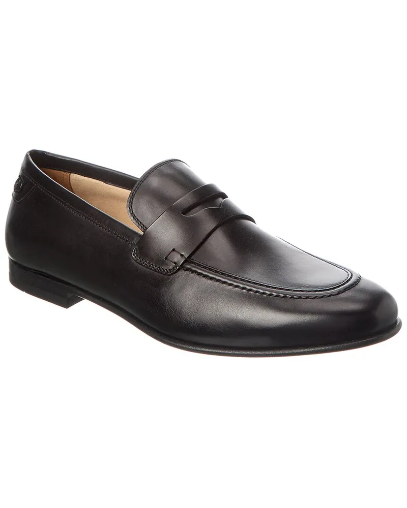 Ferragamo Leather Loafer Black