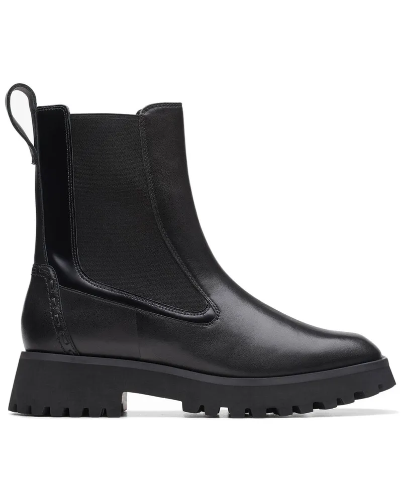 Clarks Stayso Rise Leather Boot Black