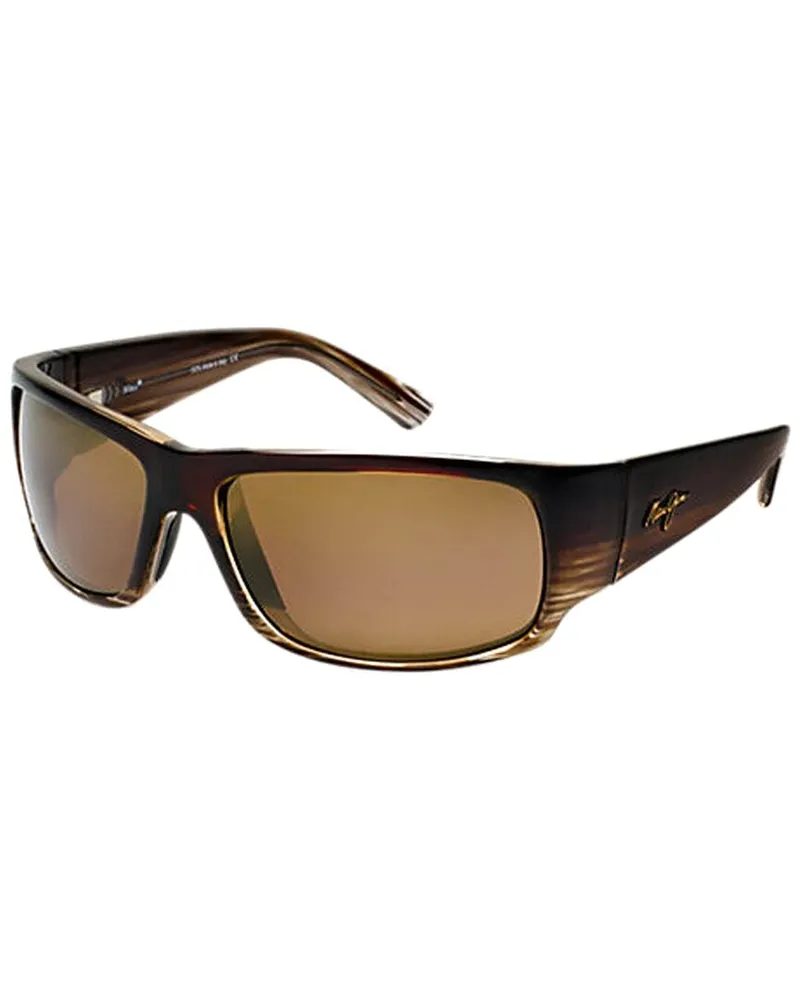 Maui Jim Unisex H266 64mm Polarized Sunglasses Brown