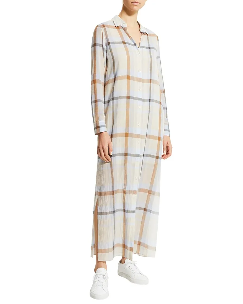 Theory Juno Slim Shirtdress Nocolor