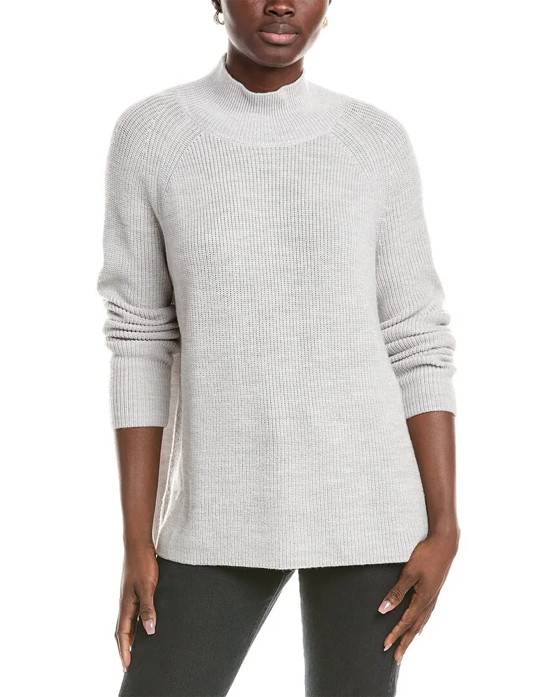 Eileen Fisher Turtleneck Wool Sweater Nocolor
