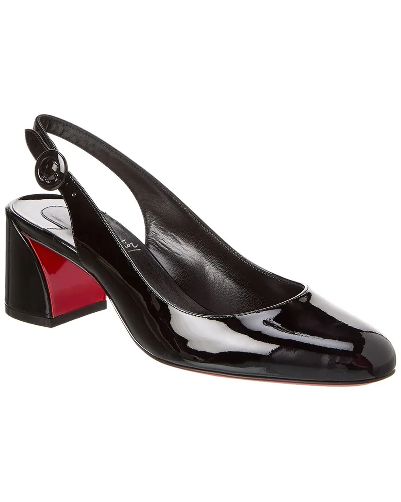 Christian Louboutin So Jane 55 Slingback Patent Pump Black