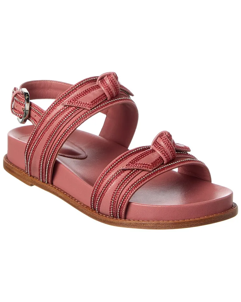 Alexandre Birman Clarita Sport Leather Sandal Pink