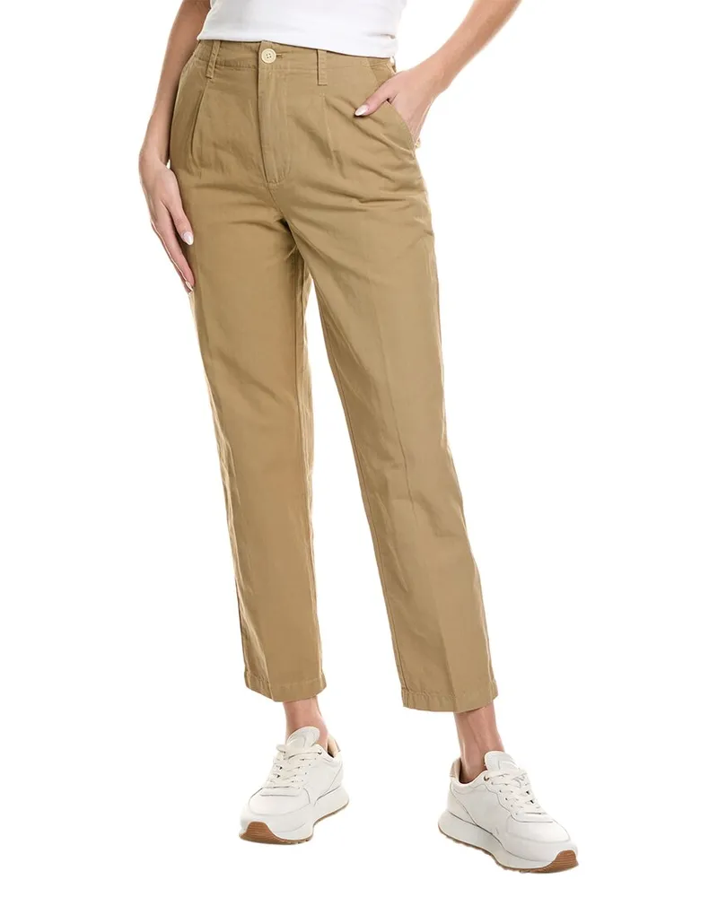 Alex Mill Boy Linen-Blend Pant Brown