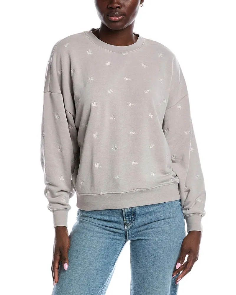 Splendid Elise Embroidered Pullover Beige