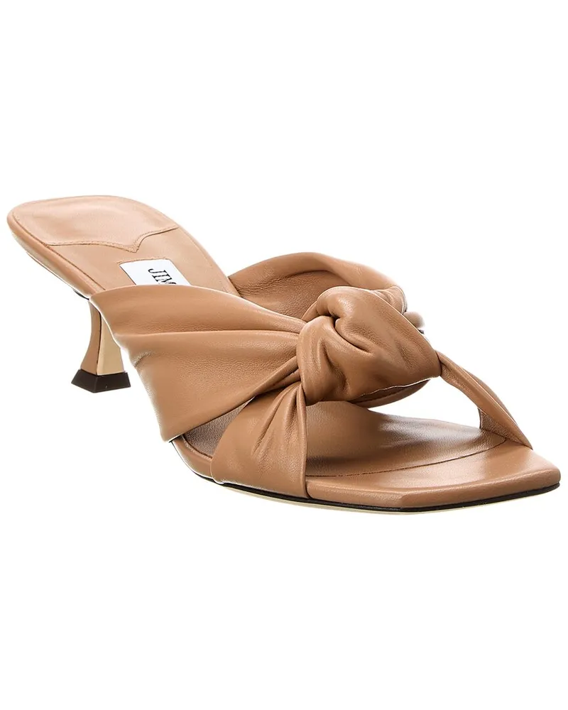 Jimmy Choo Avenue 50 Leather Sandal Nocolor