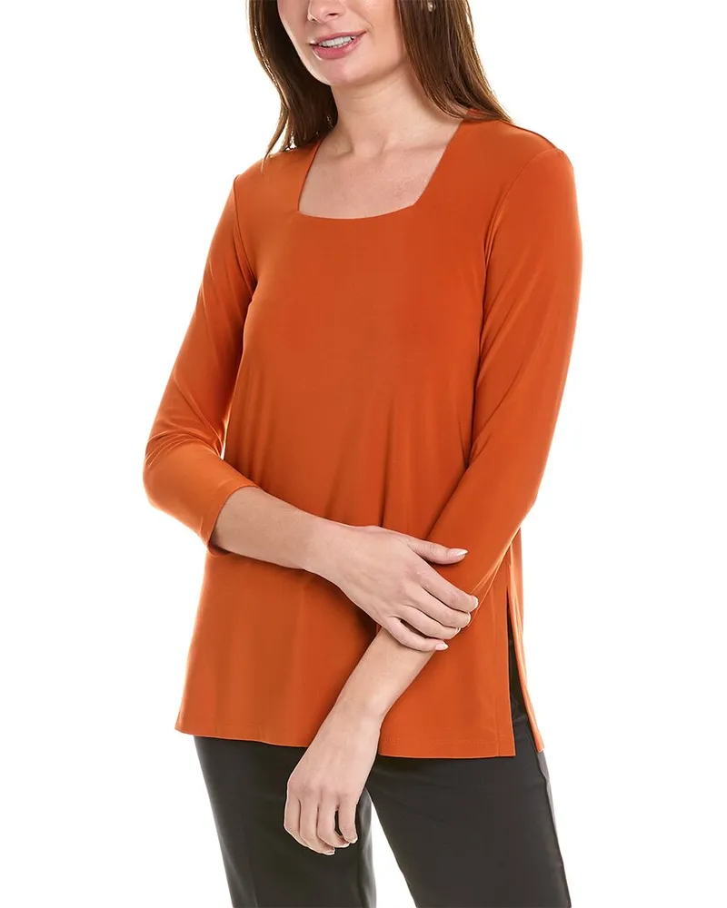 Joseph Ribkoff 3 Sleeve Top Orange