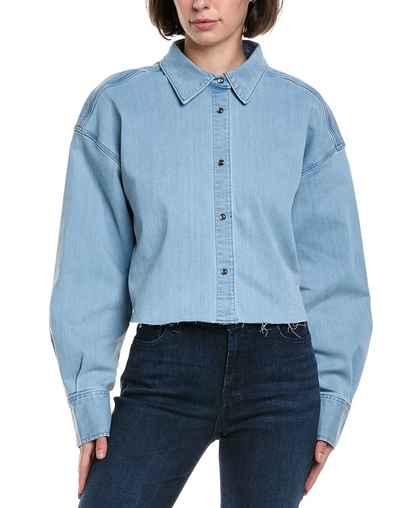 7 for all mankind Cropped Shirt Blue