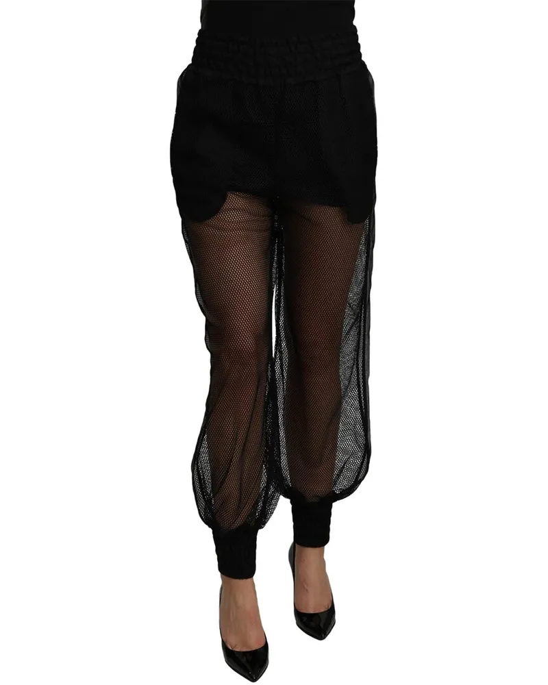 Dolce & Gabbana Silk-Blend Pant Black