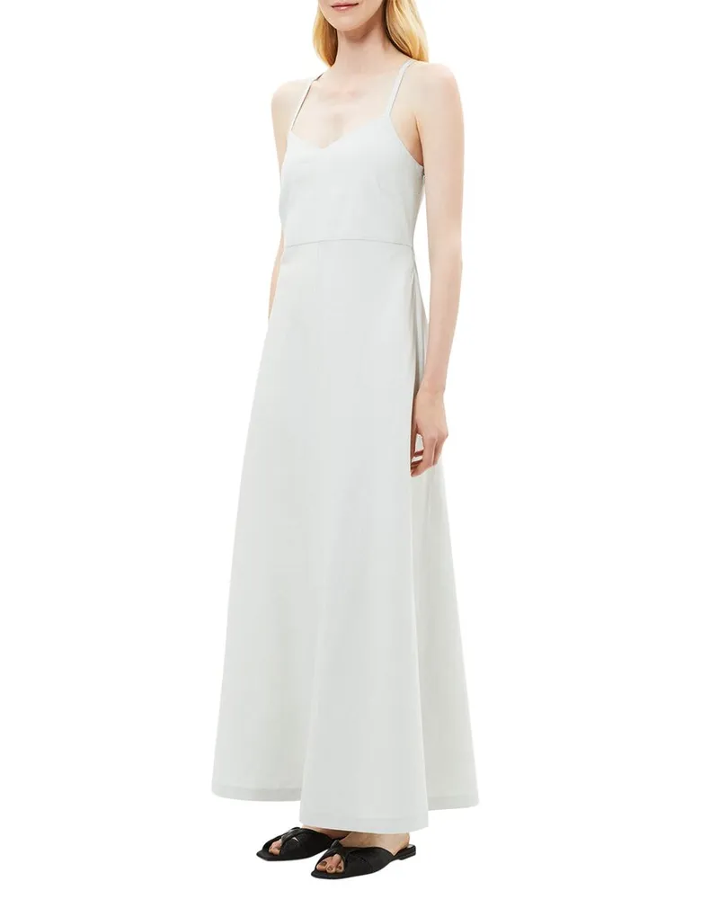 Theory Haranna Linen-Blend Maxi Dress Nocolor