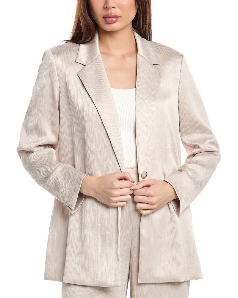 Anne Klein Notch Collar Jacket White