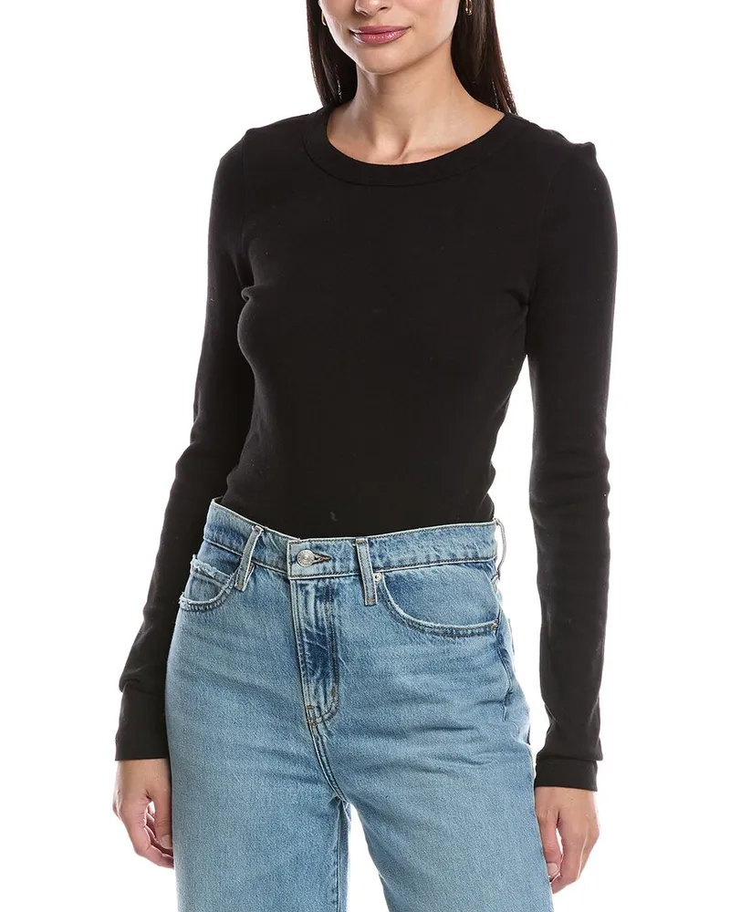 Michael Stars Orion Crop T-Shirt Black