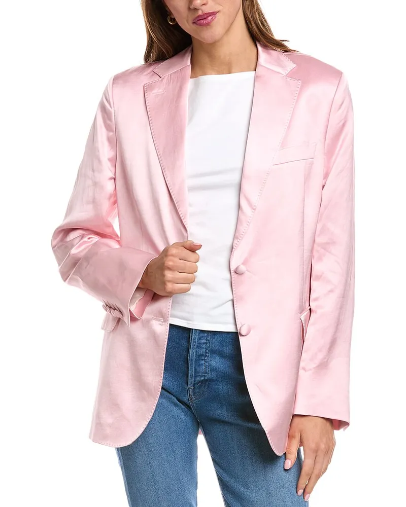 Officine Generale Officine Generale Charlene Linen-Blend Blazer Pink