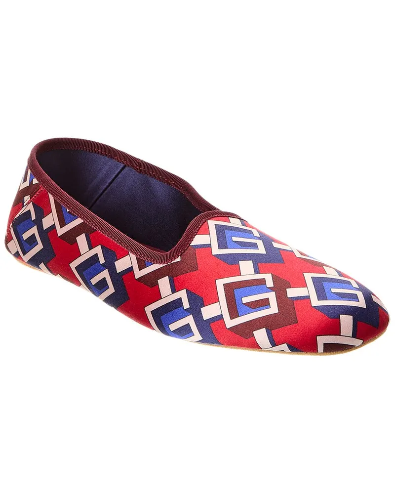Gucci Satin Slipper Red