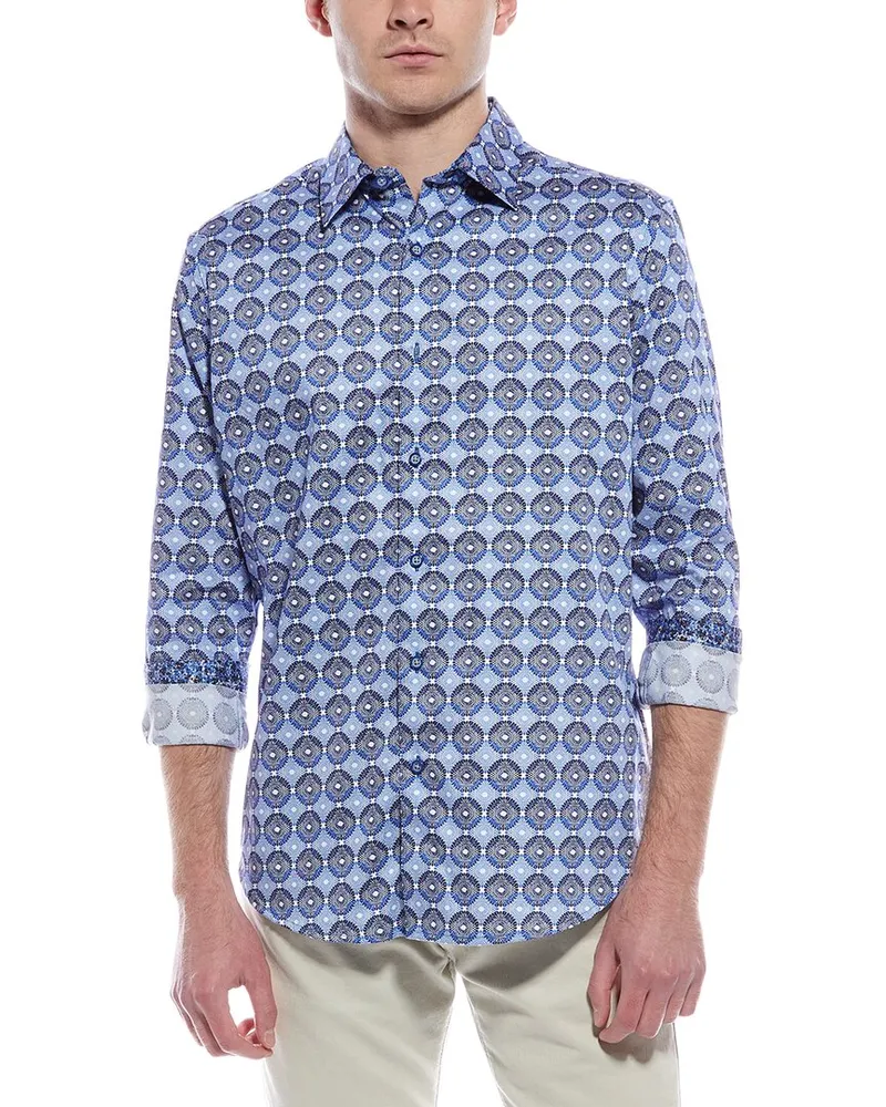 Robert Graham Bradshaw Classic Fit Shirt Blue