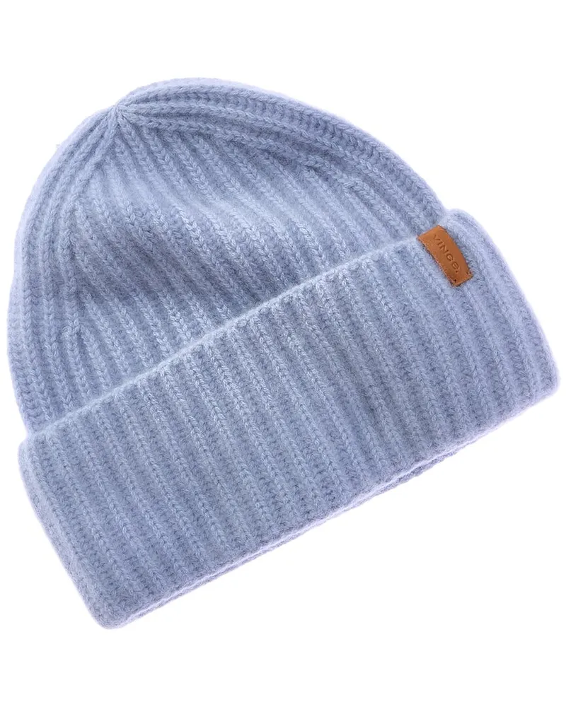 Vince Boiled Cashmere Chunky Knit Hat Blue