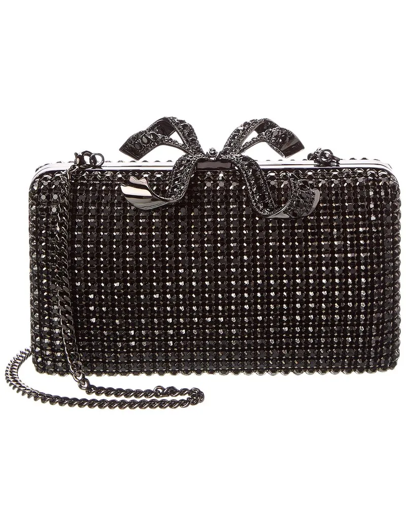 Self-Portrait Self-Portrait Crystal Box Clutch Black