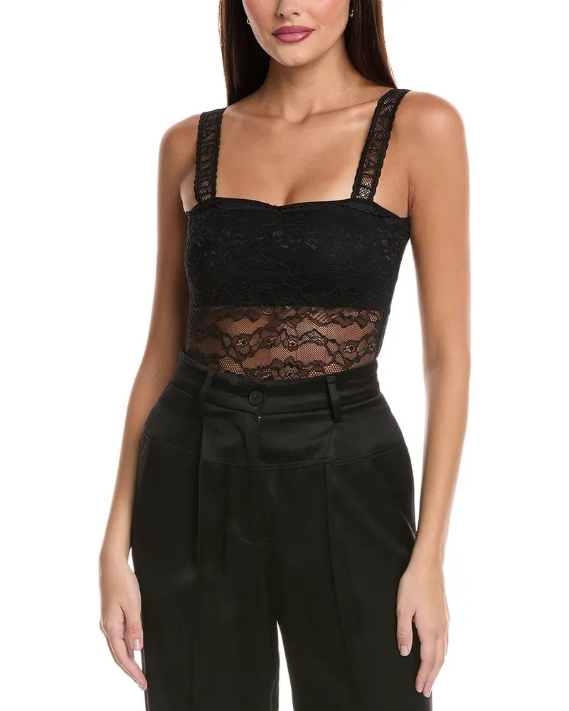 AllSaints Charli Lace Bodysuit Black