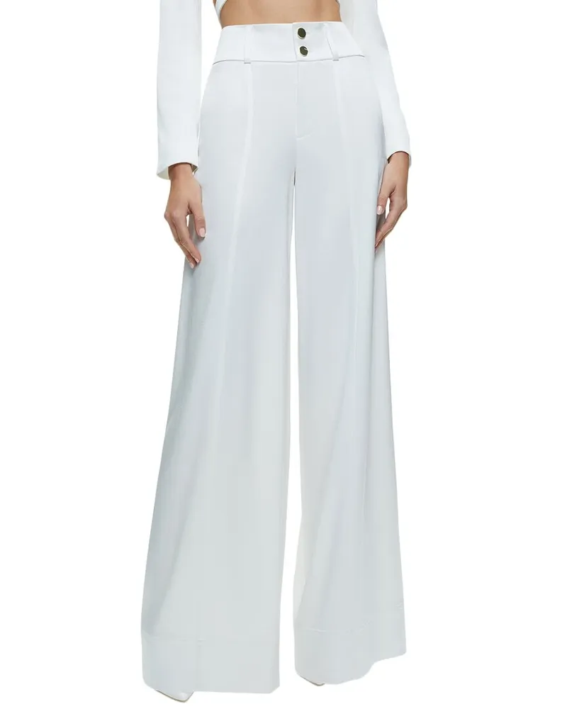 Alice + Olivia Mame High-Rise Wide Leg Pant Nocolor