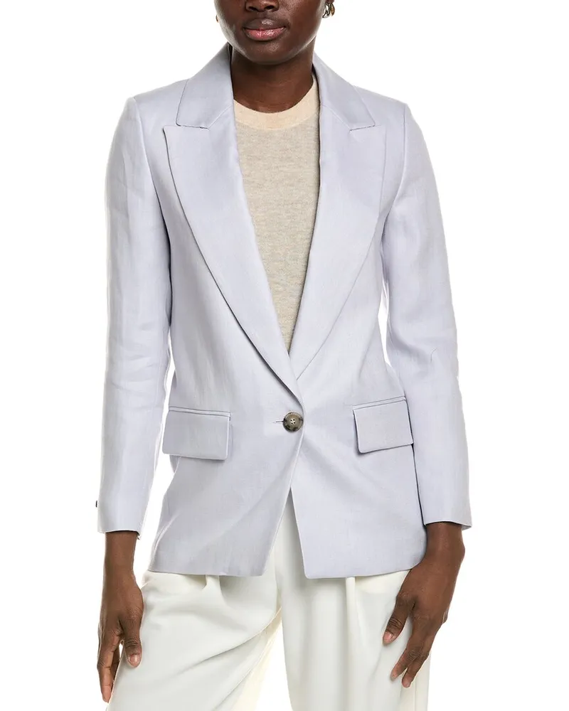 Peserico Linen Blazer Purple