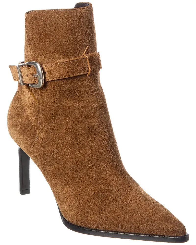 Celine Jodphur Suede Boot Brown