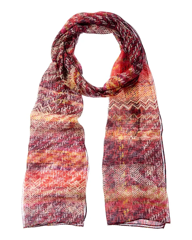 Missoni Silk-Blend Scarf Red
