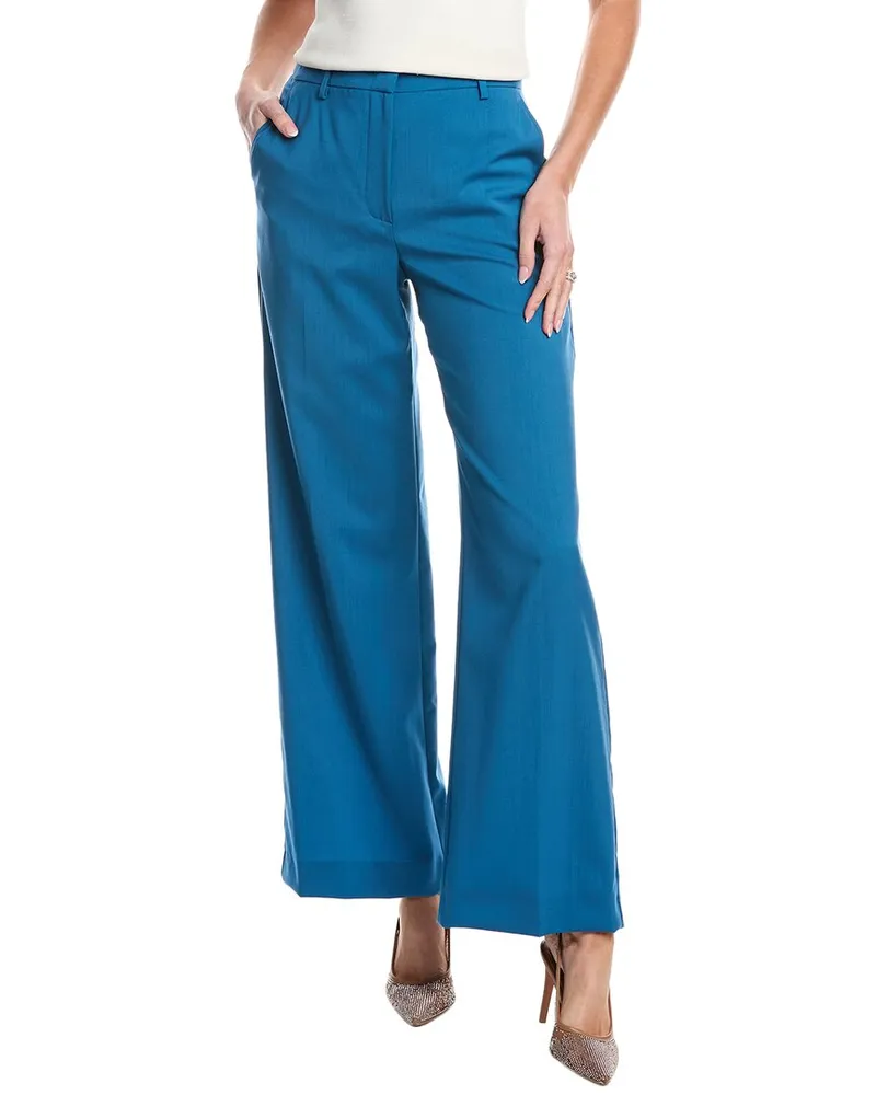 Max Mara Visivo Wool Trouser Blue