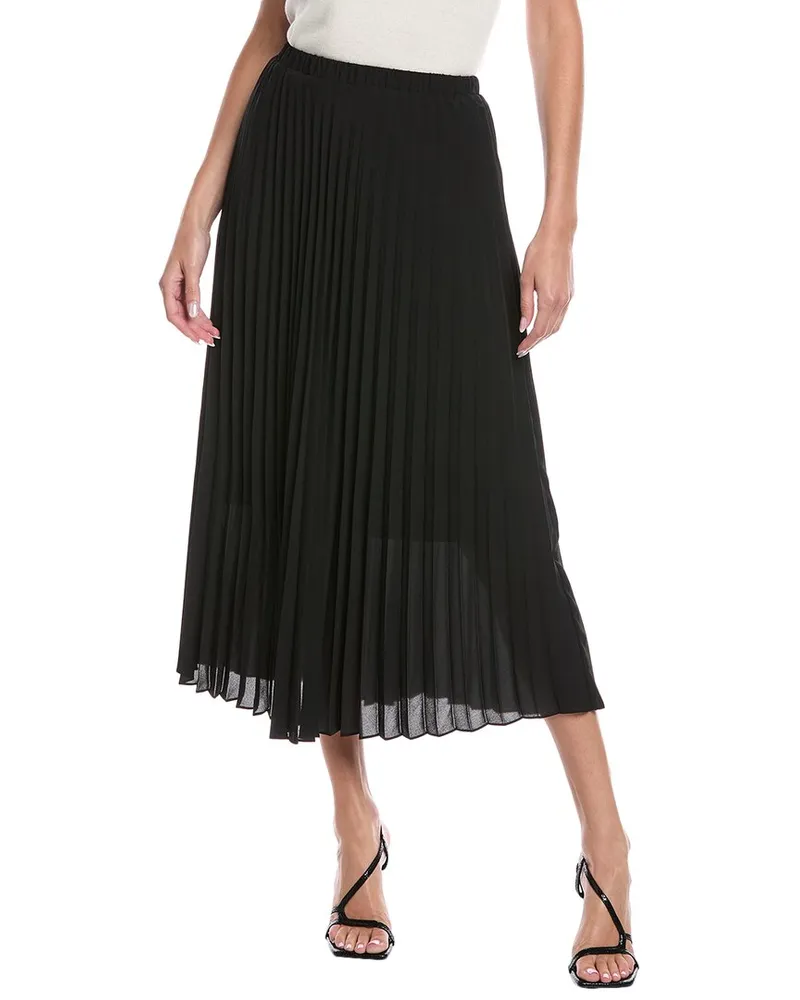 Nicole Miller Accordion Pleated Skirt Black