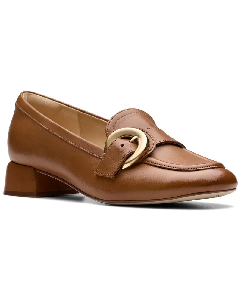 Clarks Daiss30 Trim Leather Loafer Brown