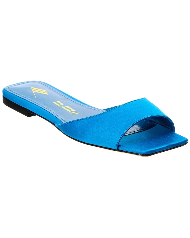 ATTICO Devon Satin Sandal Blue