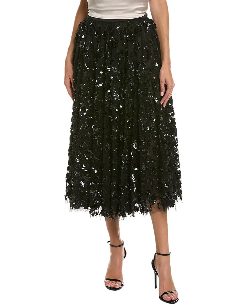 Michael Kors Tulle Circle Skirt Black