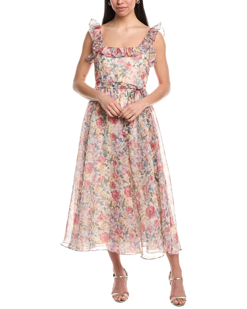 Mikael Aghal Midi Dress Pink