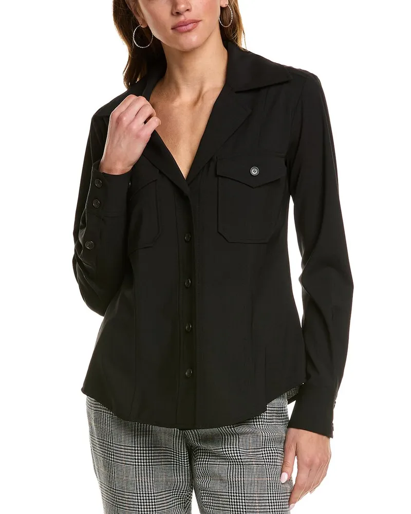 A.L.C. Stan Wool-Blend Top Black