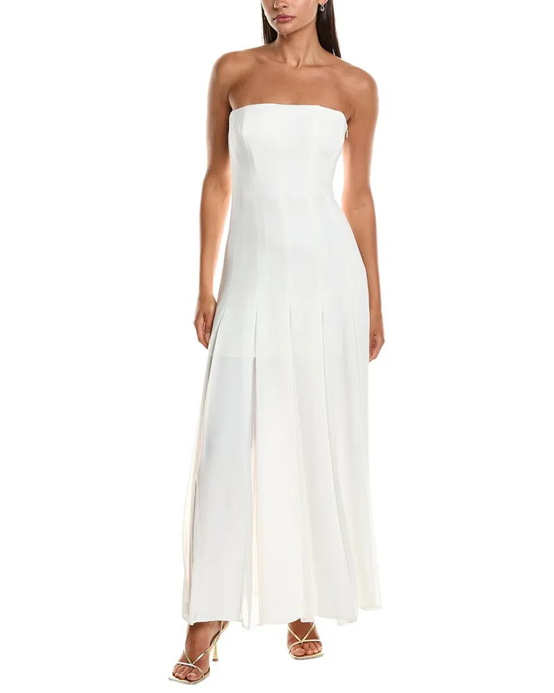 NICHOLAS Tavia Midi Dress White
