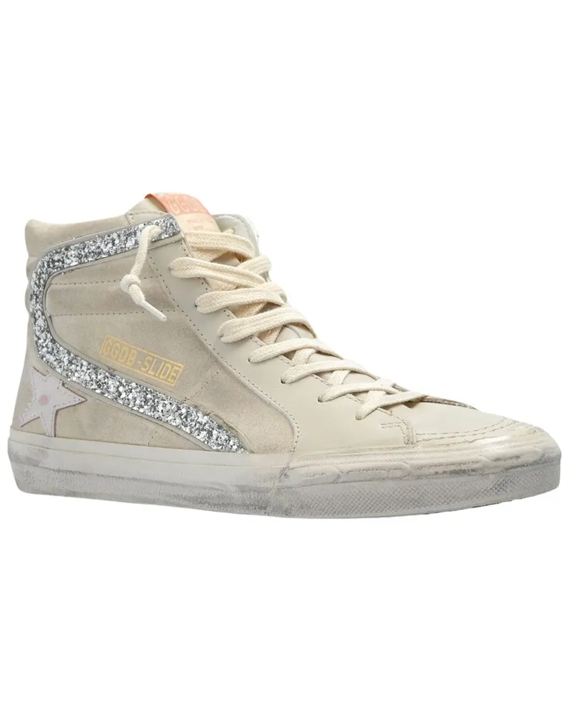 Golden Goose Slide Classic Suede Sneaker White