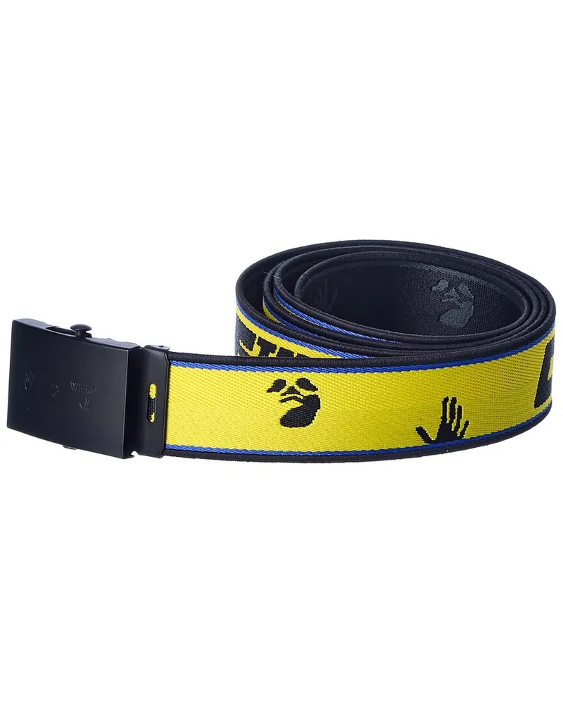 OFF-WHITE Industrial Logo Belt Yellow