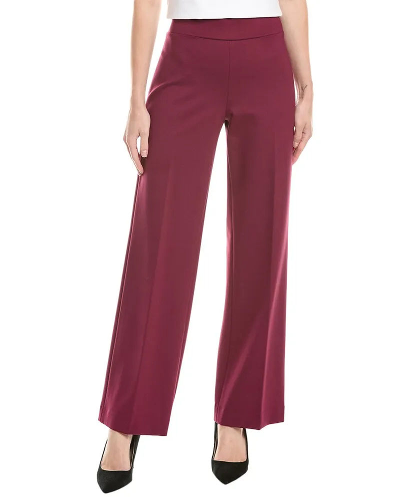 Anne Klein Wide Leg Trouser Red