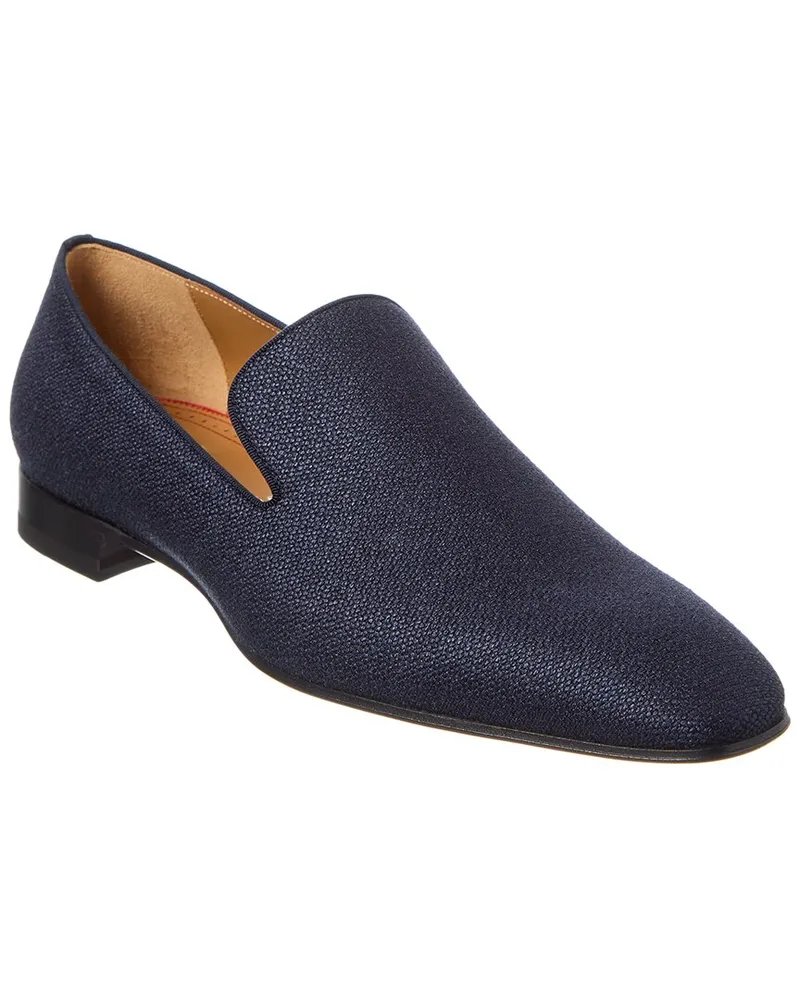 Christian Louboutin Dandelion Silk Loafer Blue