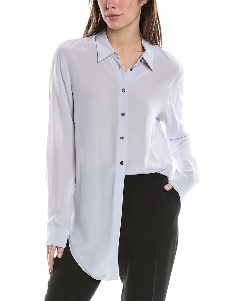 Theory Tie-Waist Shirt Purple