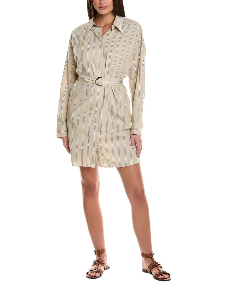 3.1 phillip lim Striped Shirtdress Beige