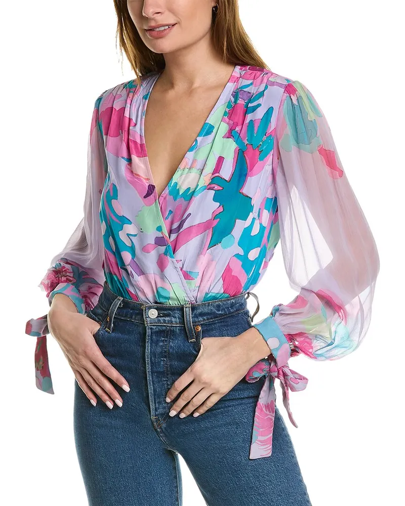 ROCOCO SAND Surplice Bodysuit Purple