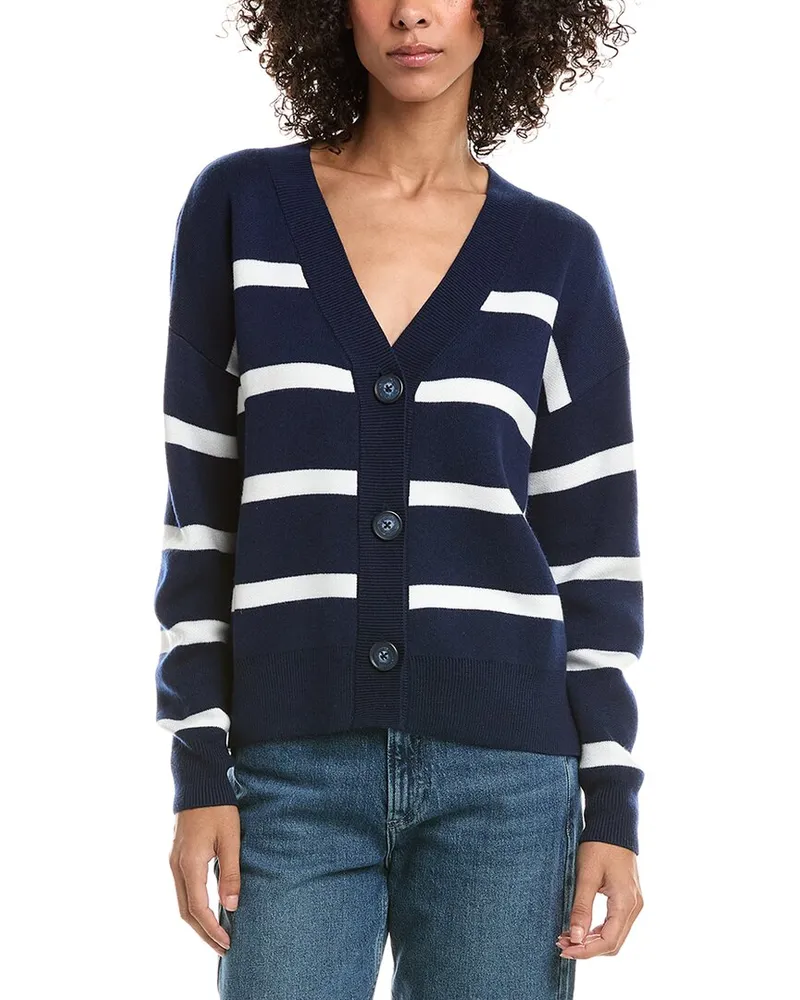 Splendid Lynn Wool-Blend Cardigan Blue