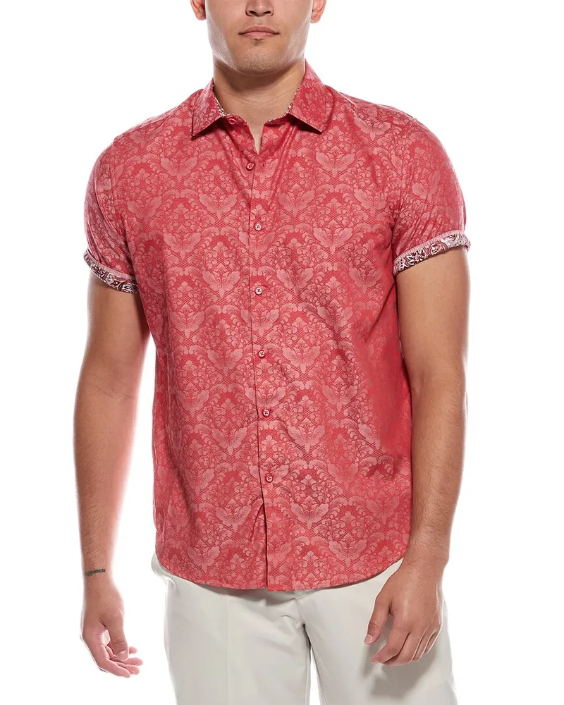 Robert Graham Bayview Classic Fit Woven Shirt Red