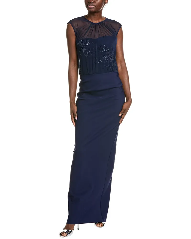 Chiara Boni Gracie Gown Blue