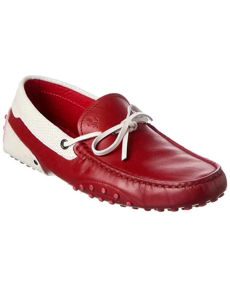 TOD'S TOD’s x Ferrari Gommino Leather Loafer Red